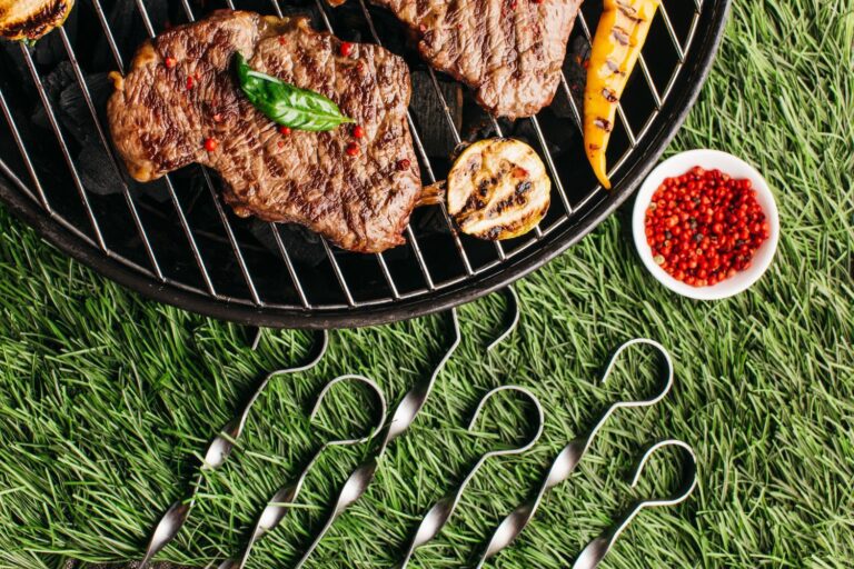BBQ overtop artificial turf at an outdoor event