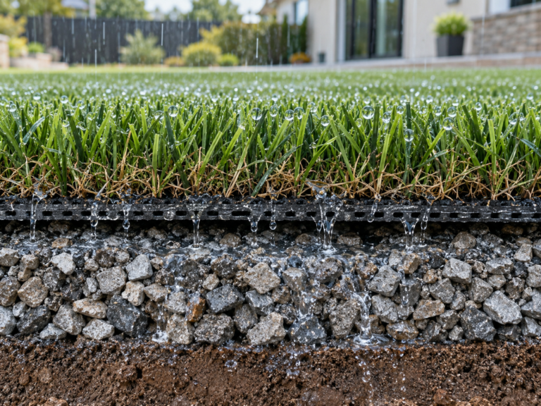 Artificial Turf Drainage and Rain: How Water Moves Through Your Yard