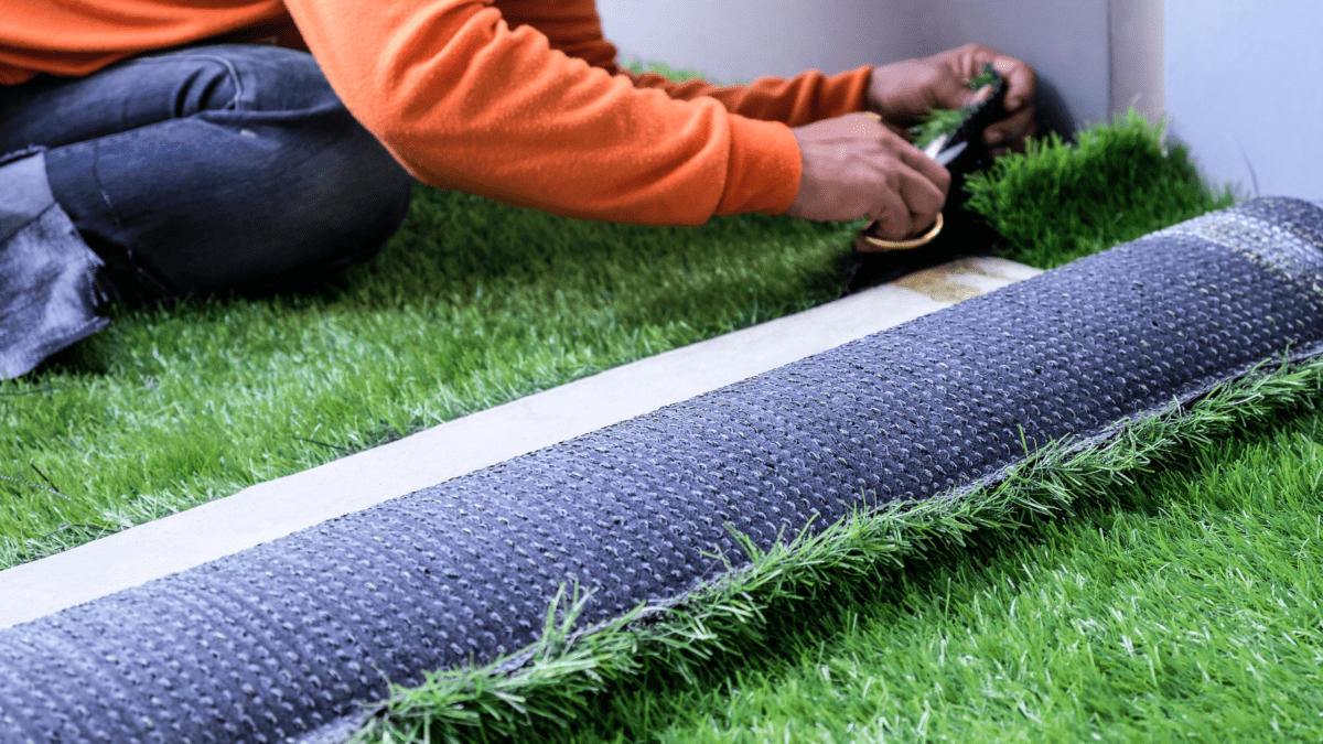 How to Install Artificial Turf on Uneven Ground Premium Grass Blades