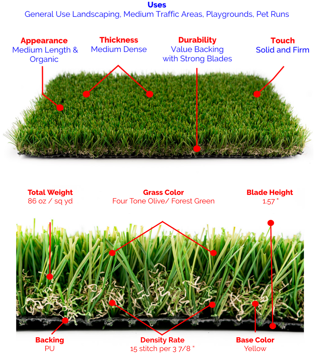 Premium-Grass-Blades-Synthetic-Artificial-Turf-EverGreen