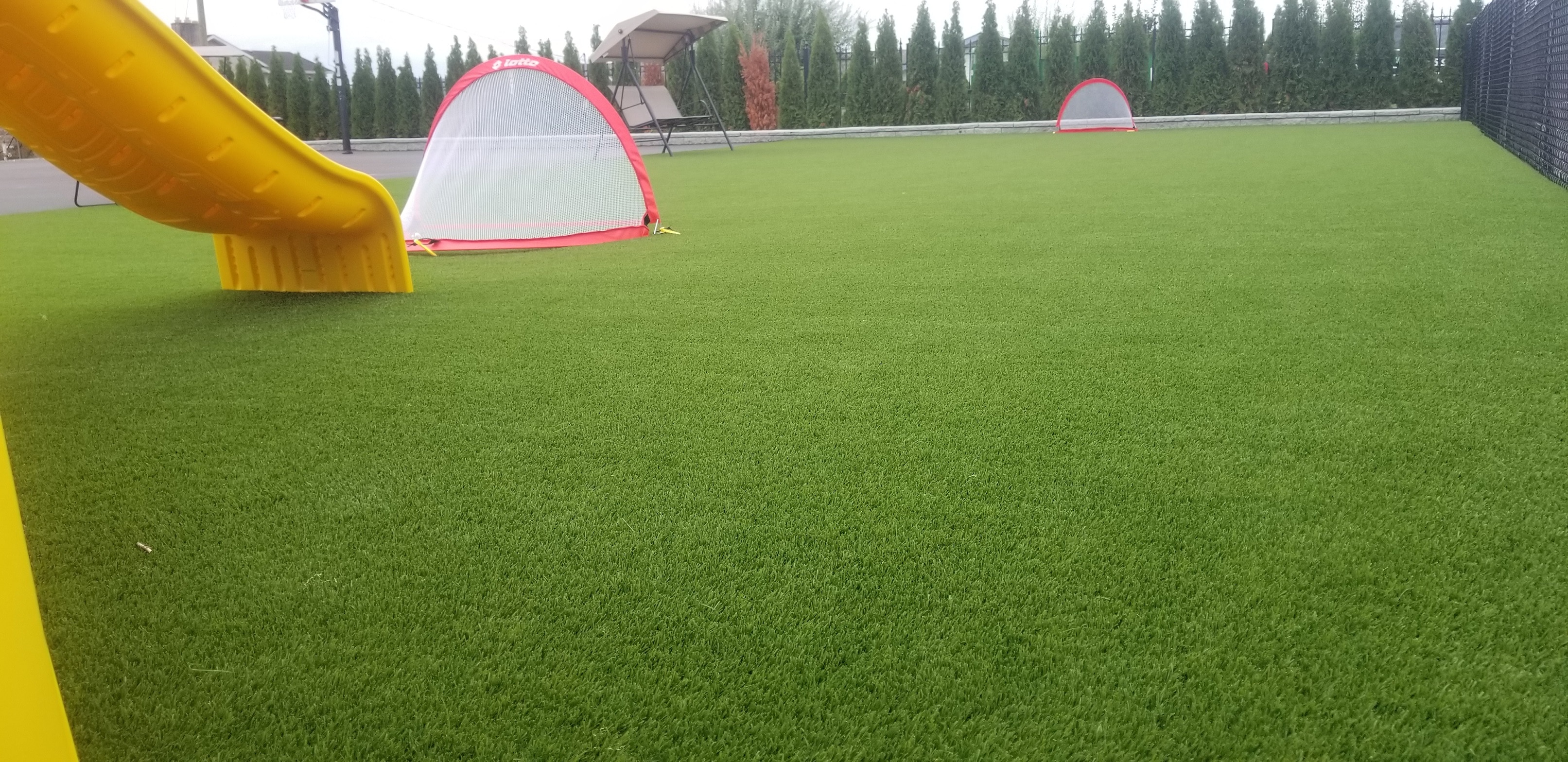 Premium Grass Blades Synthetic Artificial Turf Evergreen Playgorund