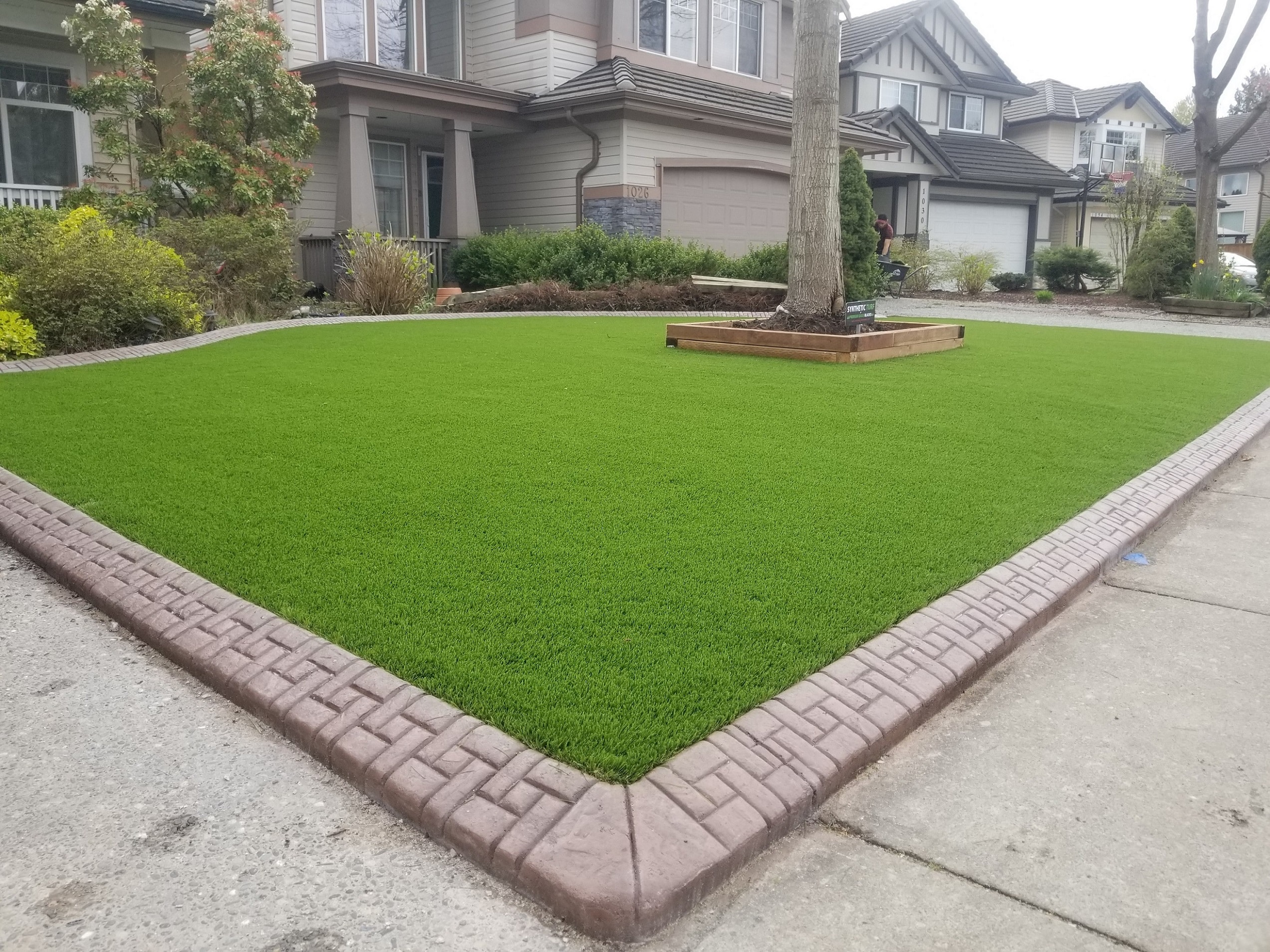 Premium Grass Blades Synthetic Artificial Turf Evergreen Realistic