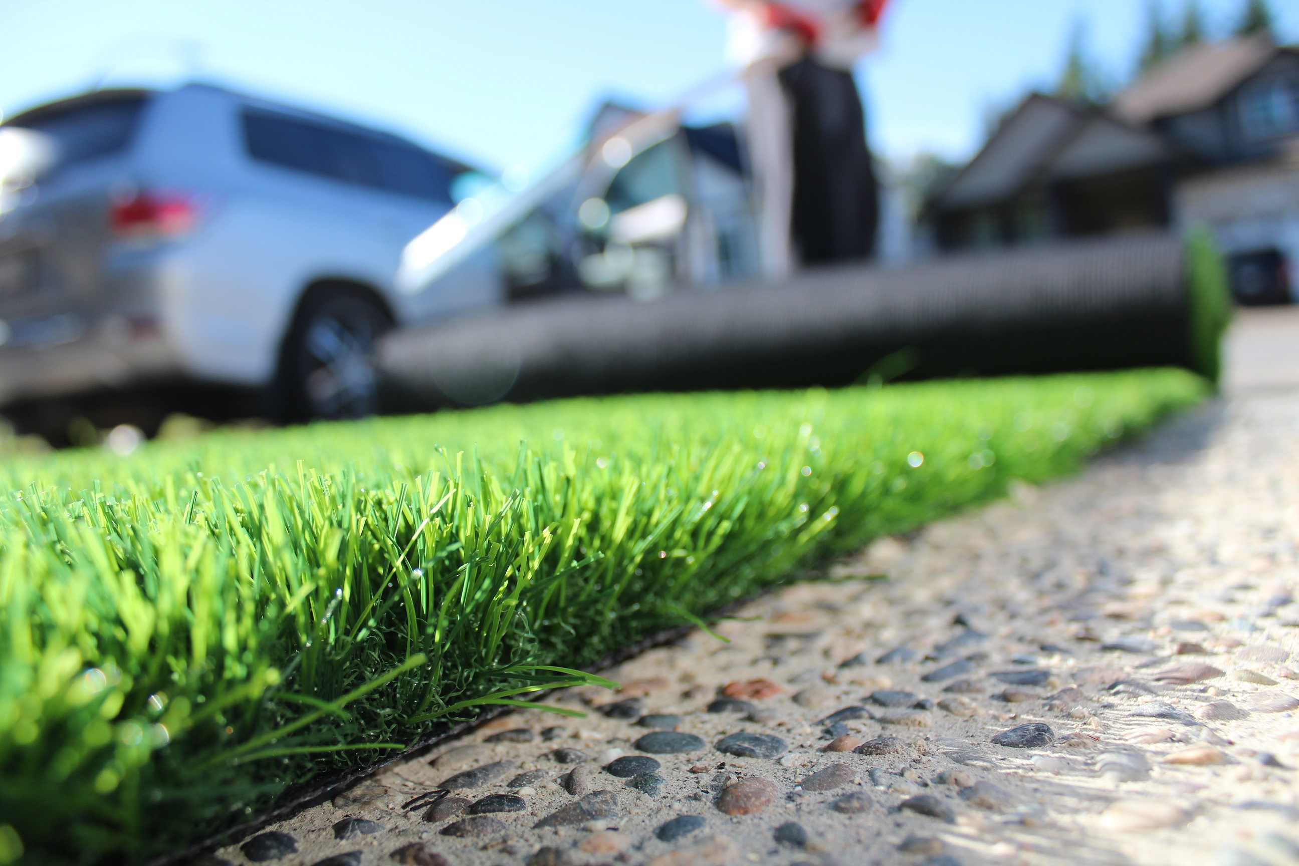 Premium Grass Blades Synthetic Artificial Turf: Lush