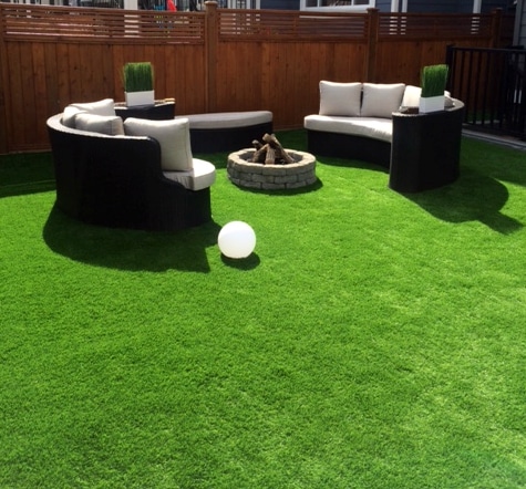Lush Line of Synthetic Turf Installed in South Surrey, BC