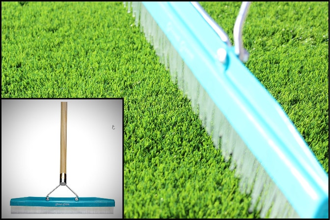 Premium Grass Blades Synthetic Artificial Turf Rake